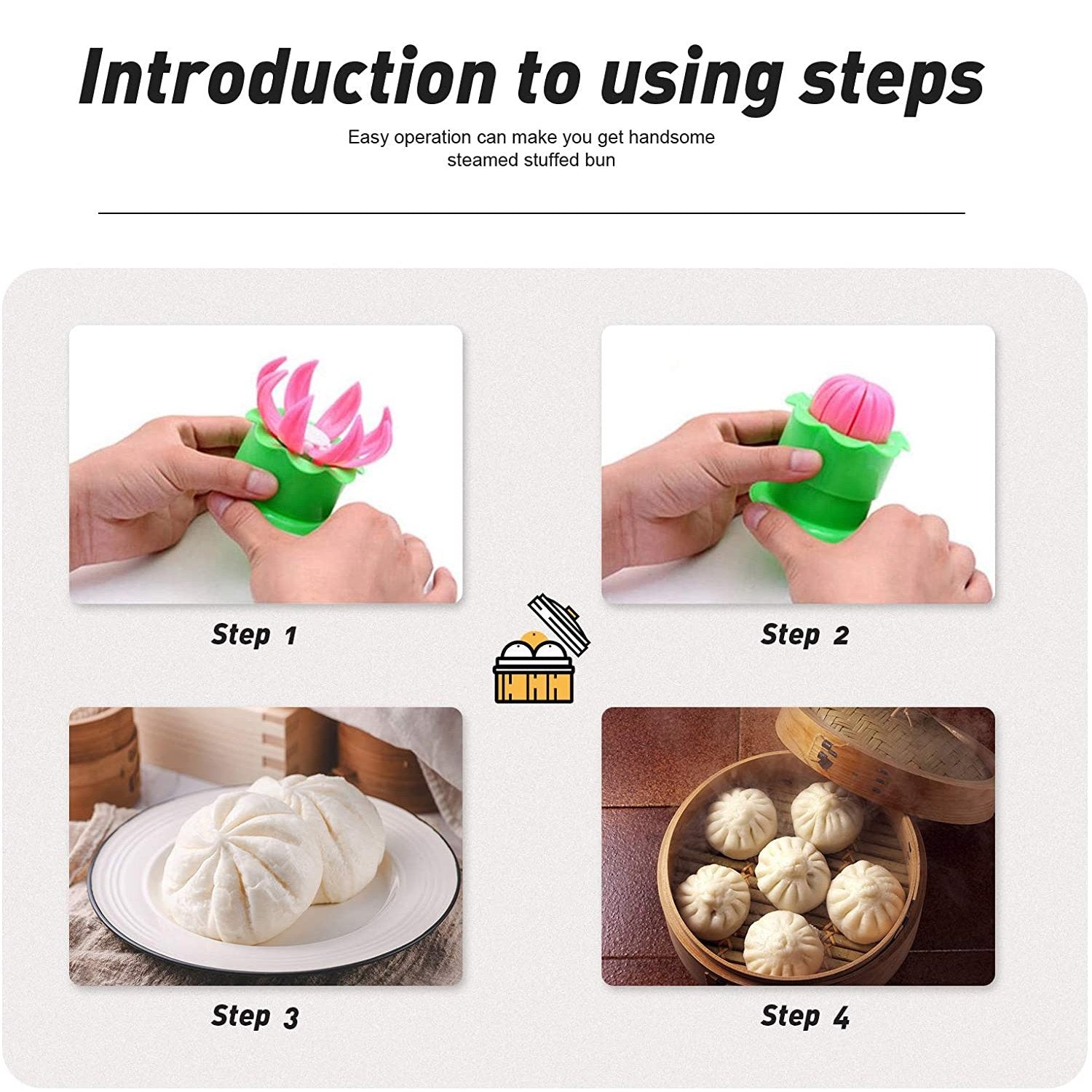 2602 Steamed Stuffed Bun Making Mold DeoDap 2602 Steamed Stuffed Bun Making Mold DeoDap